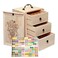 TORIBIO Essential Oils Box for 60 Bottles, Wooden Essential Oils Storage Organizer Holds 5 10 15 20 30 ml for Young Living &amp; Doterra Bottles