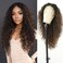 Kinky Curly Synthetic Glueless Lace Front Wig 30 Inch Black and Blonde Highlight 13x4 Deep Wave Lace Wig Pre Plucked Water Wave Hd Lace Front Glueless Wigs for Black Women