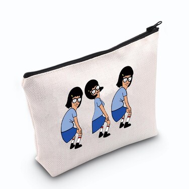 TSOTMO Tina Inspired Makeup Bag Bobs Merchandise Zipper Pouch For Cartoon Fans Burgers Gift (tina)