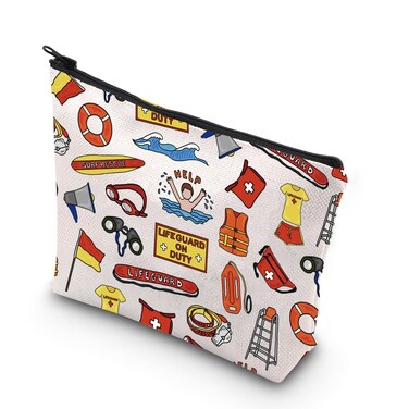 TSOTMO Lifeguard Survival Kit Best Lifeguard Ever Gift Surf Rescue Gift Zipper Pouch Makeup Bag (Lifeguard)