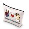 TSOTMO Music Enthusiast Gift Peace Love Larry Quote Gift For Women Zipper Pouch Makeup Bag (Peace Love Larry)