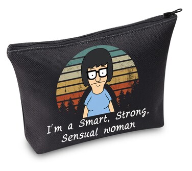 TSOTMO Tina Belcher Zipper Makeup Case - Burgers Inspired Gift For Tina Fans - Cartoon Gift - TV Show Merch