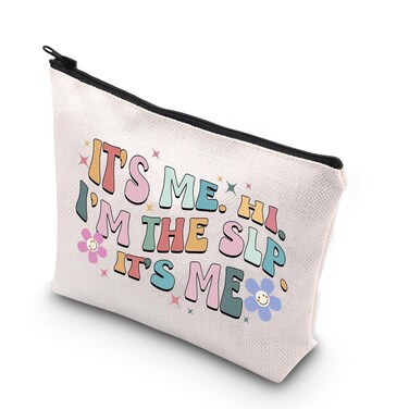 Slp Cosmetic Bag Gift It&rsquo;s Me,Hi I&rsquo;m The Slp It&rsquo;s Me Zipper Pouch Bag With Slp Appreciation Gift (SLP)