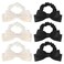 6pcs Silk Bow Hair Ties Sweet Bow Scrunchies Black White Elastic Bowknot Hair Ties Elastic Bands Ponytail Holder Hair Ties for Thick Thin Hair
