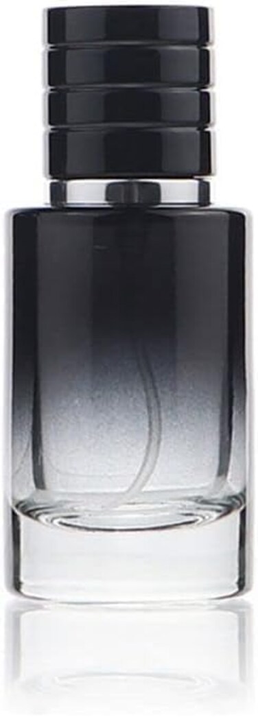 Black Perfume Atomizer Portable High-Grade Glass Spray 30ml Refillable Small Bottle,Glass Spray Bottles Travel Cosmetics Outdoor Dispensing Mini Spray Bottle,Refillable Containers oil Spray Bottle