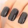 Glitter Black Gel Polish,Sparkle Shimmer Black Glitter Gel Nail Polish,15ml Soak Off UV Gel Polish for DIY Manicure, Gifts for Women Grils - GP0065