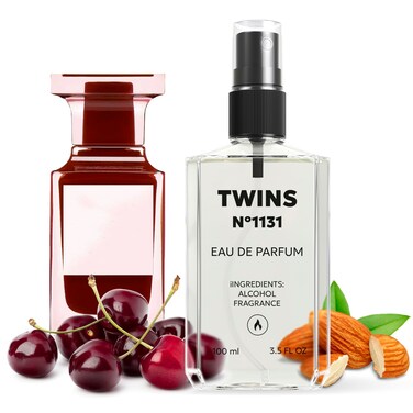 TWINS Impression of Lost Cherry   Unisex Perfume for Women and Men Eau de Parfum   No.1131   3.4 Fl Oz / 100 ml
