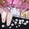 6Grids 3D Flower Nail Art Charms White Pink Nail Charms for Acrylic Nails Design Gold Silver Pearls Nail Gem Supplies Rhinestones Floral Nail Accessories for Women DIY Nail Decorations Crafts