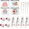 UAREHIBY 16 PCS Teacher Gifts in Bulk,Thank You Teacher Gifts With Makeup Bags,Teacher Appreciation Week Keychain,Bookmark Gifts for Teachers,Best Teacher Ever Pen Gifts,Christmas Gifts