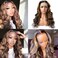 Human Hair Wig, 13x1x6 Lace Front Human Hair Wig Pre Plucked Hairline with Baby Hair Body Wavy Human Hair Wig 150 Density Ombre Brown Balayage Caramel Blonde Highlights Human Hair Wig for Women