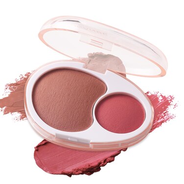 UCANBE Cream Dual Blush for Cheeks: Lightweight Highly Pigmented Blush - Smooth Natural Blush Palette - Long-lasting All-Day Face Makeup Blush（05#Crepe）