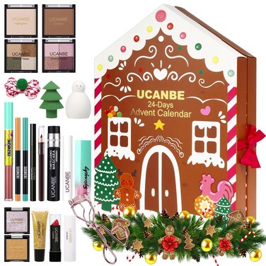 Makeup Advent Calendar 2025, 24 Days Christmas Gift Makeup Sets For Women, UCANBE 2025 Xmas Countdown Calendar Full Makeup Kits Beauty Makeup &amp; Cosmetic For Teens, Girls Gift