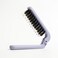 Uffy Travel Hair Brush, Mini Folding Hairbrush Comb with Boar Bristles for Women, Men, and Children, Small Compact Pocket Size for Wet and Dry Hair, Curly and Detangle, Ideal for Purse - Lavender