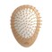 Uffy Acubrusher &ndash; 24K Gold-Plated Gua Sha Hair Brush - Ergonomic Scalp Massager for Dandruff &amp; Hair Growth, Suitable for All Hair Types - Ideal Gift Choice in Beech Wood