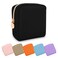 Waterproof Mini Makeup Bag Pouch for Purse,Small Cosmetic Bag Pouch Nylon Travel Toiletry Organizers Bag for Women,Cute Mini Zipper Pouch Preppy Coin Purse for Work(Mini-Black)