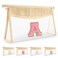 Small Boho Straw Initial Letter Makeup Bag Personalized Gift ,Cute Clear Chenille Patch Makeup Bag With Zipper,Trendy TSA Approved Travel Toiletry Bag,Gift for Women Girls Birthday Friend, Letter A