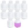 Leak Proof Plastic Bottles TSA Approved with Screw Caps for Travel, 1.4oz/40ml Food Grade Airtight Small Plastic Bottles Containers for Liquids Oils (Translucent, 10 Pcs)