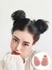2Pcs Mini Claw Fake Space Hair bun Synthetic Hair Messy Bun Claw in Messy Chignon Hair Pieces Hair Extensions Hair Accessory for Women Girls