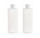 UPSTORE 2PCS Empty Refillable Plastic Clear Soft Tube Squeeze Bottle Jars With Flip Cover Cosmetic Makeup Packing Storage Holder Containers for Toner Lotion Shower Gel Cleaser Shampoo (400ml/13.3oz)