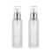 2Pcs 120ml/4oz Empty Clear Frosted Glass Lotion Pump Dispenser Bottle Refillable Cosmetic Cream Container Travel Toiletries Pump Dispenser Vials for Cream Emulsion Essencial Oil