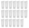 20PCS Emply Refillable Plastic Cosmetic Soft Tube Vial Bottles with Flip Cover Makeup Travel Sample Packing Storage Holder Container for Toothpaste Shampoo Facial Cleanser Body Lotion (30ml/1oz)