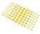 91PCS 5MM/8MM/10MM/12MM Shining Self Adhesive Craft Jewels Flatback Rhinestone Crystal Gems Stickers Eyebrow Eyeshadow Body Eyes Nails Glitter Sticker for Makeup Nightclub Stage Show (Yellow)