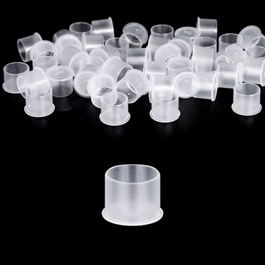 Tattoo Ink Caps with Base Disposable 1000pcs Ink Cups Tattoo Ink Caps Large 17MM
