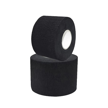 2 Rolls Black Neck Paper Strips Barber Neck Band Hair Wrap Paper Styling Strips Hair Cutting Supplies for Salon Barber Shop