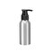 uxcell 3.4oz/100ml Aluminium Pump Bottle with Black Pump Cap,Empty Refillable Container Travel Bottle for Kitchen and Bathroom