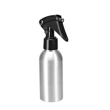uxcell 3oz/100ml Aluminium Spray Bottle with Fine Mist Sprayer, Empty Refillable Container Travel Bottle for Kitchen Bathroom or Plants Water Sprayer