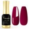 VENALISA Gel Nail Polish,Burgundy Red Color Soak Off UV LED Nail Gel Polish Nail Art Starter Manicure Salon DIY at Home