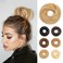 VADES 100% Human Hair Originals Messy Bun Hair Piece Real Human Hair Tight Extensions Accessories Natural Scrunchies Tousled Updo Chignon Hairpieces for Women Girls Lady #18-613