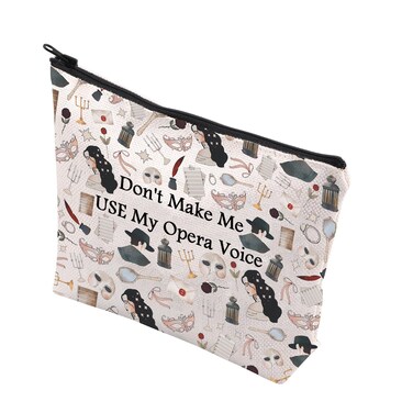 Opera Lover Gift Makeup Bag Inspired By Phantom O T O Gift Zipper Pouch Makeup Bag (Opera Voice)