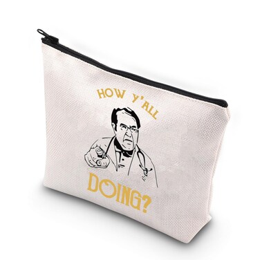 VAMSII Dr. Now Cosmetic Bag How Y'all Doing？Reality Show Inspired Gift Zipper Pouch Makeup Bag (How Y'all Doing)