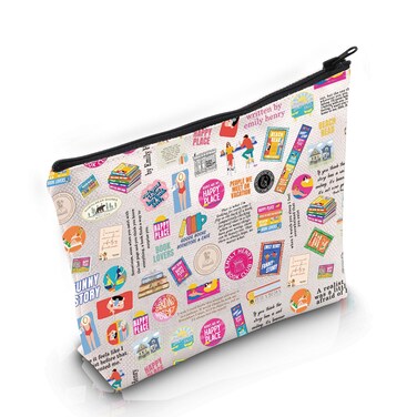 VAMSII Book Lover Gift Emily H Book Club Makeup Bag Emily Fan Cosmetic Bag Romance Reader Gift Bookish Merch (Emily H Book Club M)
