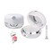 2 Pcs Empty Plastic Lips Balm Jars Portable Lip Mask Containers Holder Lipstick Pot Box with Silicone Lip Brush Mirror Lip Makeup Applicator for Travel Home