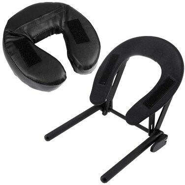 Aluminum Adjustable Massage Face Cradle with Pillow Cushion - Standard Universal Table Bed Face Cradle for Comfortable Beauty Spa Massage Headrest Bed face Cradle for Tables