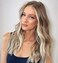 VEADR Blonde Highlighted Lace Front Wig for Women, Brown Ombre Blonde Wig, Brown Wigs with Highlights, Synthetic Hair Loose Curly Light Blonde Wigs 20 inch VEDAR-083