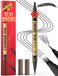 Microblading Eyebrow Pen - Eyebrow Pen 2-in-1 Dual-Ended Eyebrow Pencil with Micro-Fork Tip &amp; Precise Brush-Tip Create Hair-Like Brows, Natural Brow Eyebrow Pen, Long Lasting, Black