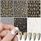 Gold Nail Art Stickers, Leopard Butterfly Sun Moon Stars Heart Line Nail Self-Adhesive Sticker Design, 3D Gold Nail Transfer Decals for Women Girls Manicure Charms Decorations, DIY Nail Art Decal