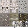 Gold Nail Art Stickers Decals, Clocks Watches Flowers Leaf Butterfly Love Heart Stars Wing Nail Self-Adhesive Sticker Design, Nail Transfer Decal Supplies for Women Girls Manicure Charms Decorations