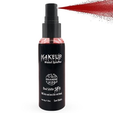 VIOLA HOUSE Artificial Blood Red Spray, Artificial Halloween Blood, film blood, vampire blood, zombie blood for carnival and carnival, Sfx Make Up Face Body Paint. 50g/1.76oz