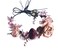 Vivivalue Fairy Floral Crown Flower Headband Woodland Elf Headpiece Forest Elven Circlet for Women Girls Halloween Renaissance Wedding Bridal Cosplay Prom Photo Props Cream Yellow
