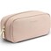 Vlando Small Makeup Pouch,Travel Makeup Bag Gift Ideas for Wife Girls Makeup Pouch for Purse Makeup Brush Holder-Milk Tea