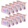 10 Pcs Holographic Makeup Bag Bulk Iridescent Makeup Pouch Clear Bachelorette Bag Portable Zippered Toiletry Bag Waterproof Cosmetic Gift Bags for Makeup Organizer, Brushes,Women Gifts