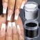 Superfine French Nail Glitter Powder, Black White Glitter Snow Design Nail Sugar Powder Shiny Effect Nail Glitter for Nail Art Flakes Pigment Dust Manicure Accessories DIY Crafts Glitter