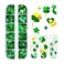 12 Grids St. Patrick's Day Nail Art Glitters Sequins 3D Holographic Clover Nail Sequins Green Shamrock Nail Glitter Heart Flakes Design Confetti Nail Decoration Accessories