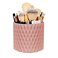 WAFJAMF Makeup Brush Holder 360 Rotating Cosmetics Holders Storage Cup for Vanity Desktop Bathroom Countertop 5 Slot Makeup Brushes Container - Classic Style - Pink