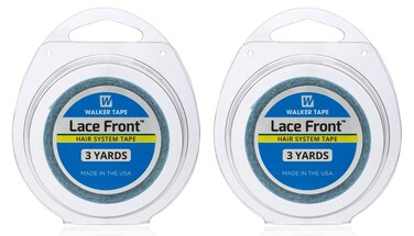 Walker Tape Tape Roll Lace Front 1/2" X 3 Yards (Pack of 2) - Authentic WKR-LF-S1-2PK Blue