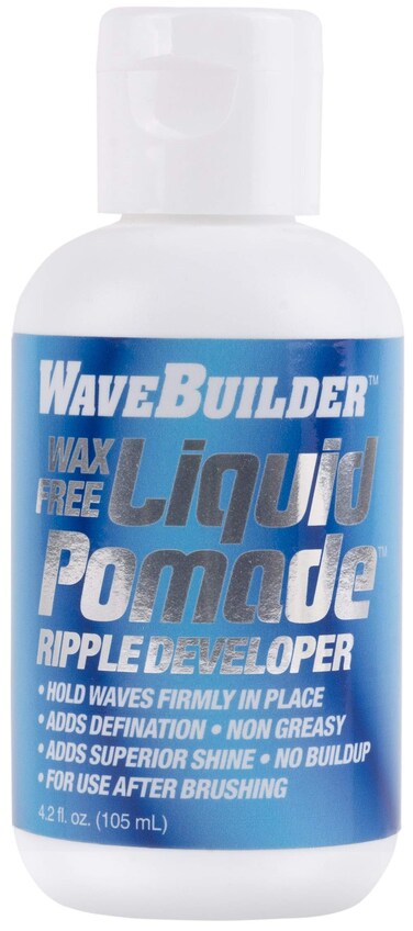WaveBuilder Wax Free Liquid Pomade   Super Ripple Developer Holds Waves Firmly In Place, 4 Oz